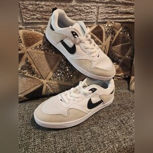 Men's White and Black Sneakers